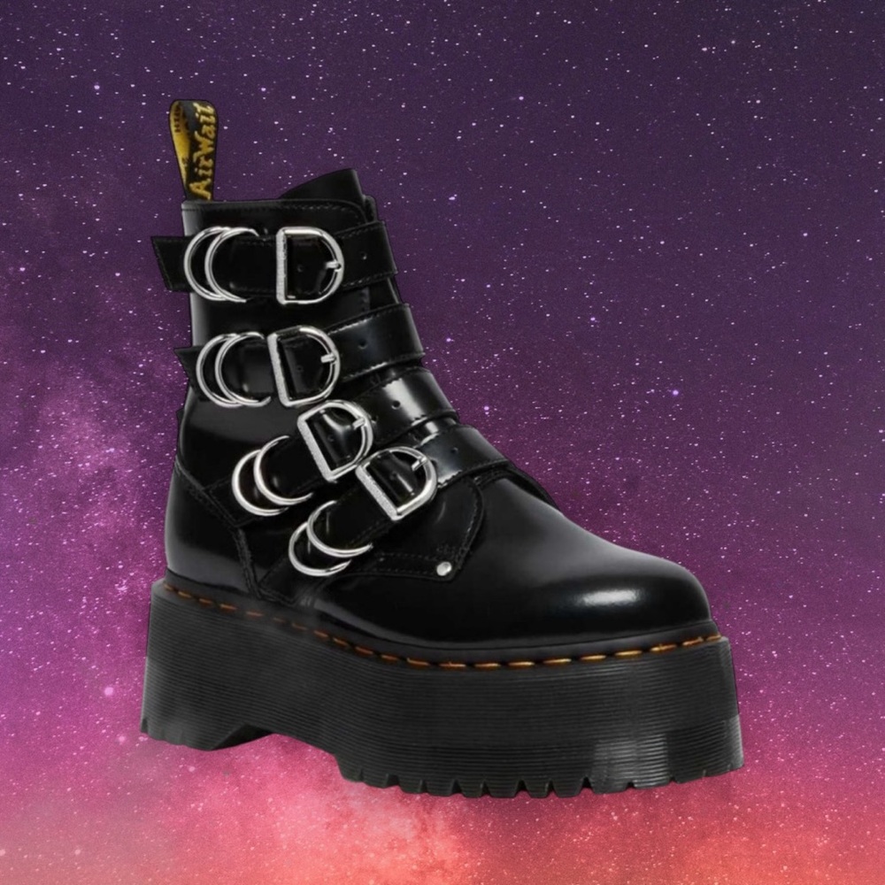 ✨HOST PICK✨💎Women’s Rare Dr Martens Jadon Max Hardware  Biker Boots - Picture 9 of 16
